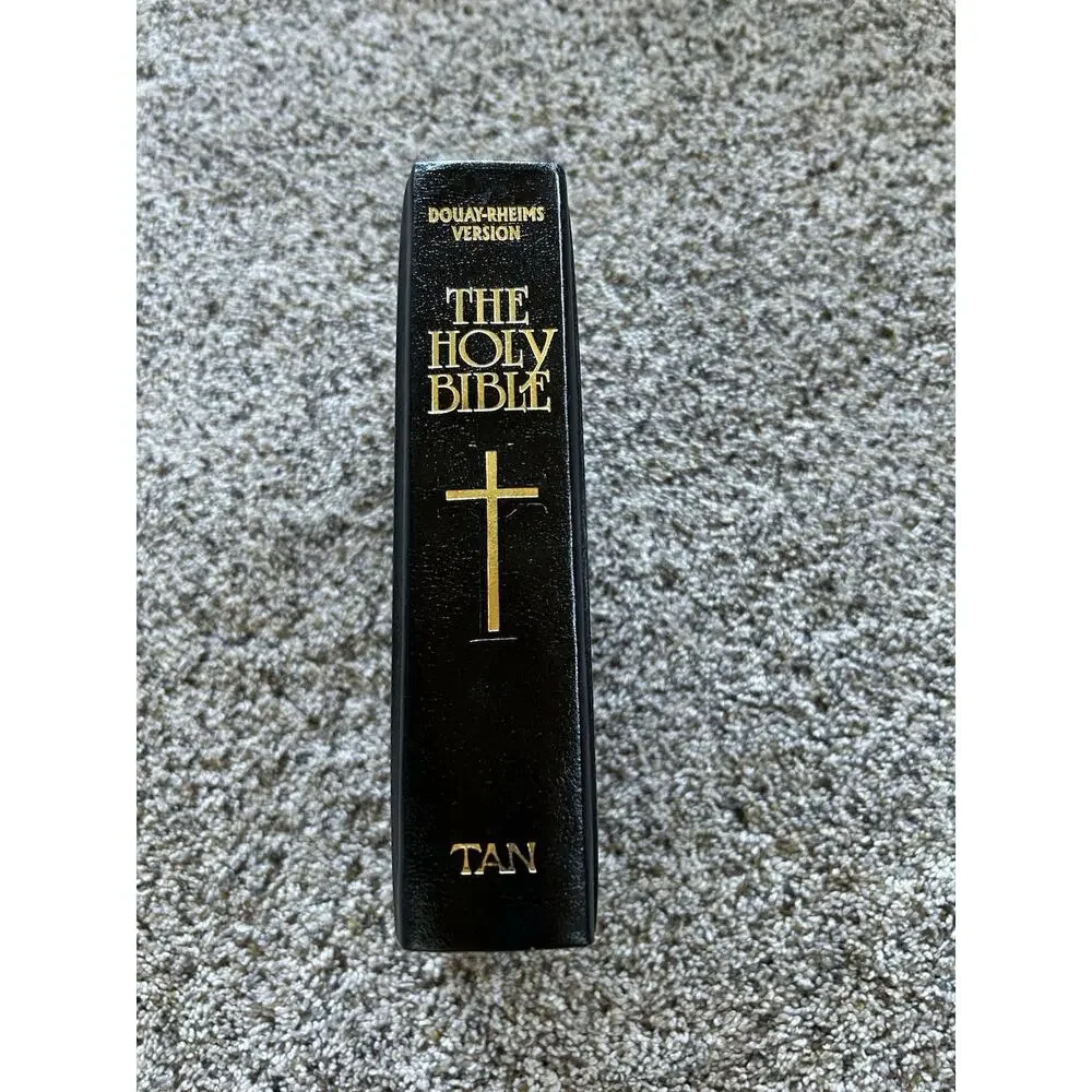 The Holy Bible Douay Rheims Version Catholic 1989 Orthodox Hardcover Black F26